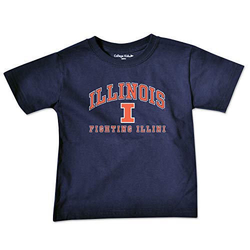 University of Illinois Fighting Illini Toddler Short Sleeve Tee | NCAA (2T) Navy