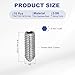PATIKIL M3x8mm Ball Point Set Screws, 10 Pcs 304 Stainless Steel Hex Socket Spring Ball Point Grub Screws for Industrial Machine Home Furniture Workplaces, Silver