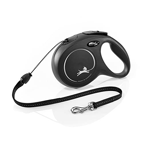 Flexi - Rollijn Classic Cord - 8 meter tot 20 kg - Zwart