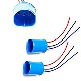 iJDMTOY One Pair 8-Inch Long 9004/9007/HB5 3-Way Male Adapter Pigtails Good for Light Conversion Retrofit