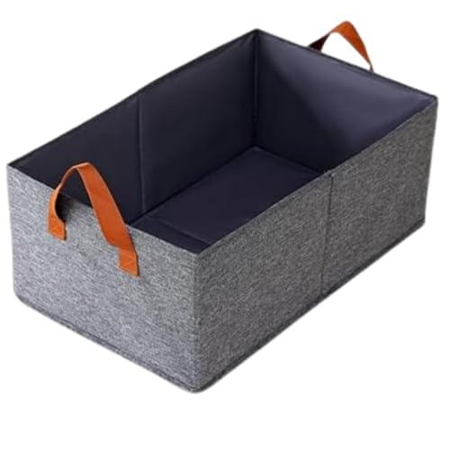 Kit 3 Caixa Organizadora de Armazenamento Dobravel 26 litros Tecido em Nylon Lavável - Resistente e