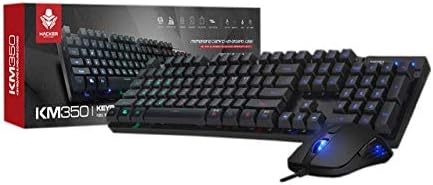 ABKO KM350 Desktop Keyboard & Mouse Gaming Combo Rainbow LED, 19 ...