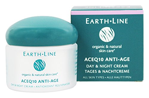 Earth Line Crema de día y noche, aceq10 anti edad 50 ml