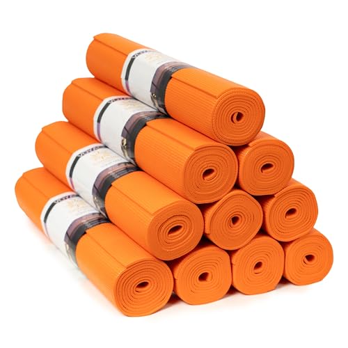 Sunshine Yoga Voyage Yoga Mat, 10 Pack, 72" x 24" Professional St...