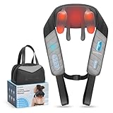 COMFIER Mothers Day Gifts for Mom Dad, 4D Neck and Shoulder Massager with Heat, Cordless Shiatsu Back and Neck Massager for Pain Relief, Hands-Free Massage Pillow with Carry Bag