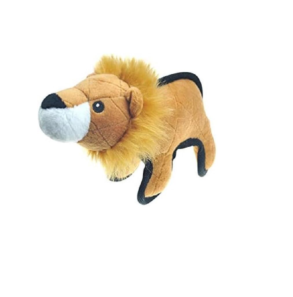 Extra Tough Dog Toys Canvas Tuffimals Dog Toys Cute Animals Choose Character & Size (Small Lion - 7.5")