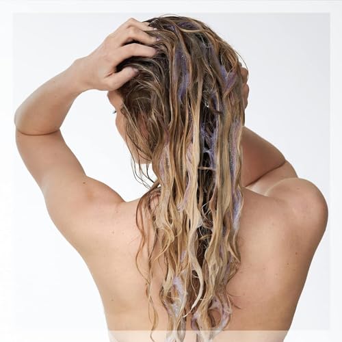 Milk Shake Light Silver Shine Shampoo for Blond and Grey Hair Purple Toner Anti-yellow Care Shampoo with Purple Pigments, 2 x 300ml With Soft Silicon Hair Massager - Image 7