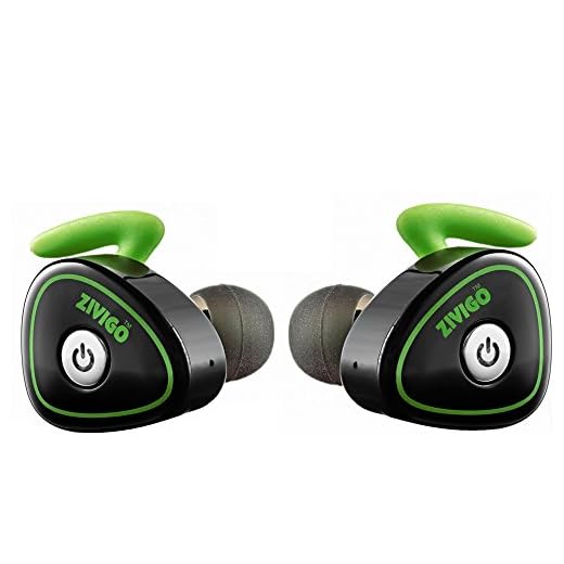 Wireless Earbuds by Zivigo, Truly Wireless Headphones - Invisible in-Ear Bluetooth Earbuds with Bluetooth Technology - Pairs with Any Mobile Device - Built-in Microphone - Noise Cancelling Technology