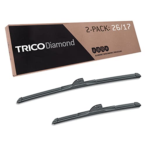 Trico Diamond 26 Inch & 17 Inch Pack Of 2 High Performance Automotive Replacement Windshield Wiper Blades For My Car (25-2617), Easy Diy Install & Superior Road Visibility #TOP17