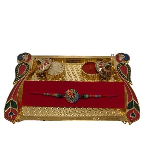 Image of Rakhi Premium Matal plate for Bhiya Rakhi Bracelets For Men || Designer Rakhi For Brother rs flr dsn 4