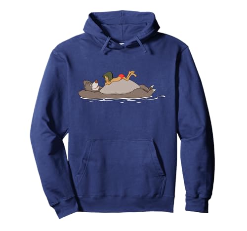 Sweat à capuche Disney homme et femme imprimé Mowgli et Baloo vêtement chaud