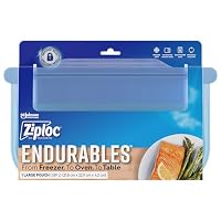 Ziploc Endurables Reusable Silicone Pouch, Large, 1 Bag