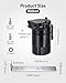 EVIL ENERGY Oil Catch Can, 300ML Universal Baffled Catch Can Kit with 5FT 3/8 Inch Hose, Aluminum Air Oil Separator Upgraded Internal Filter