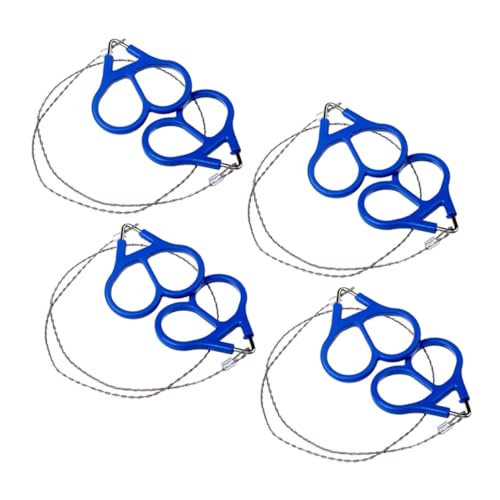 JOINPAYA 4pcs Wire Saw Portable Outdoor Survival Hand Saws for Camping Hiking and Cutting Lightweight and Flexible