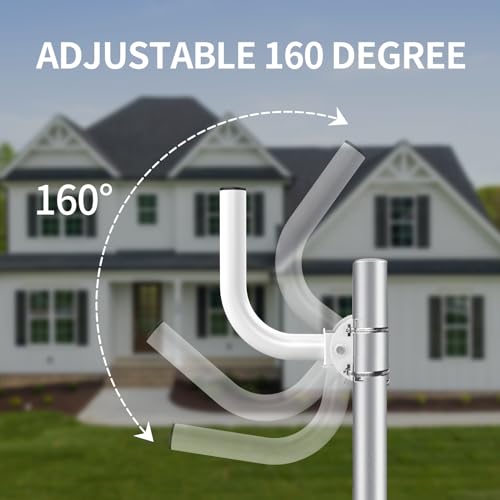 [2er Pack] Universal Wireless Bridge-Halterung, Pole Masthalterung und Wand-Mount für Outdoor Point to Point AP Access Point Client Bridge CPE