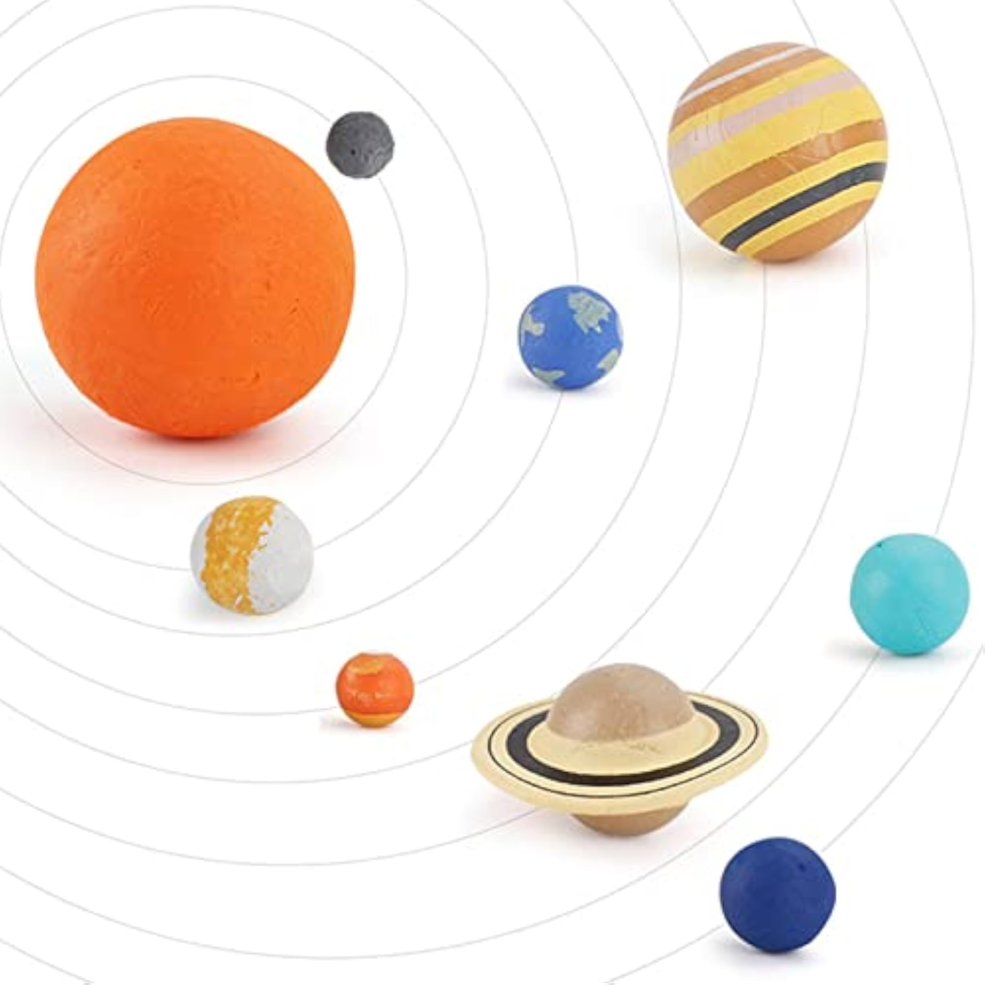 9Pcs Colorful Early Education Soft Planet Ball Set