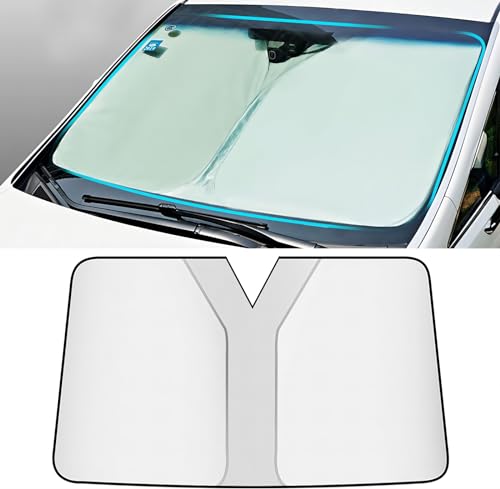 ZFSMHLH Parasole Auto Citroen C3 Aircross/Picasso, C4 Coupe/Pallas 2000-2024, Portatile Anteriore UV Silver