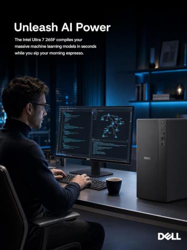 Image of Dell Tower Computer Desktop Intel Ultra 7 265F RTX 5060 64GB 1TB Win 11 Pro