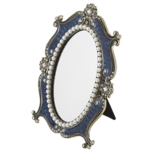 Espejo de maquillaje de escritorio elegante y moderno
