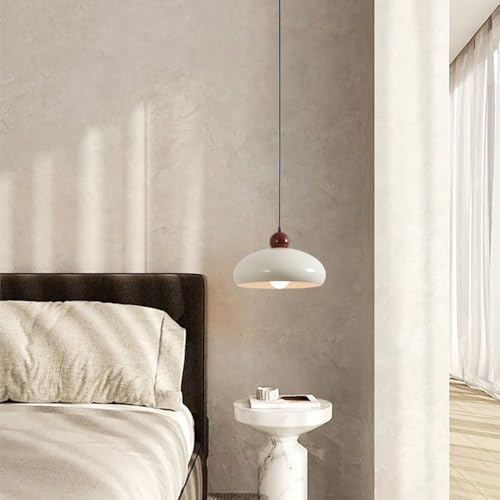 Lámparas de suspensión ajustables E27 estilo retro de metal blanco decorativas 2