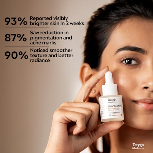 Deyga Vitamin C Face Serum | Skin Brightening Serum | Reduces Pigmentation & Dark Spots | Serum for Glowing Skin