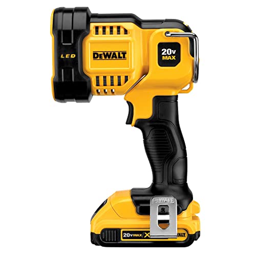 Dewalt 20V Max Led Work Light, 508 Yard Distance, 90 Degree Pivoting Head, 1500 Lumens Of Brightness, Cordless (Dcl043), Yellow #TOP2