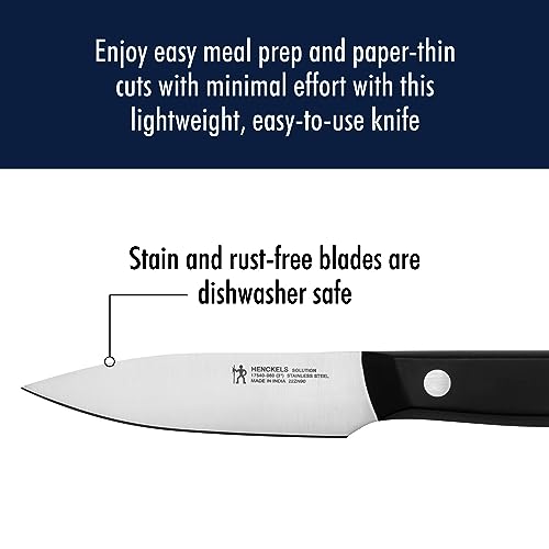 Image of HENCKELS Solution Razor-Sharp 2-Piece Compact Chef Knife Set, German Engineered Knife Informed by over 100 Years of Mastery, Black