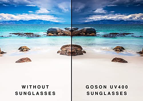 Goson Sunglasses For Men Women Classic Retro Sun Glasses - Cool Shades For Driving, Hiking, Outdoors #TOP1