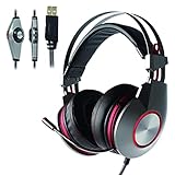 ZWHJK in-Ear Wired Gaming Headphones 3.5mm Plug with Noise Cancelling Mic Surround Sound Headphones...