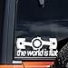 2PC The World is Flat Humorous JDM Decal Stickers, 7