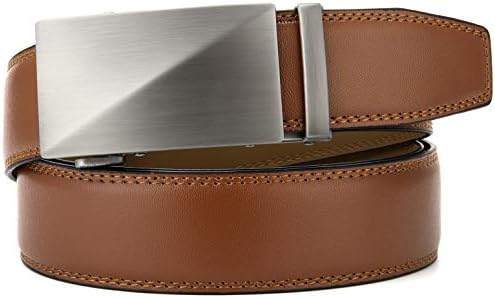 CHAOREN Mens Belt Leather Ratchet Belt - Customizable Fit, Effortless Style (35mm)