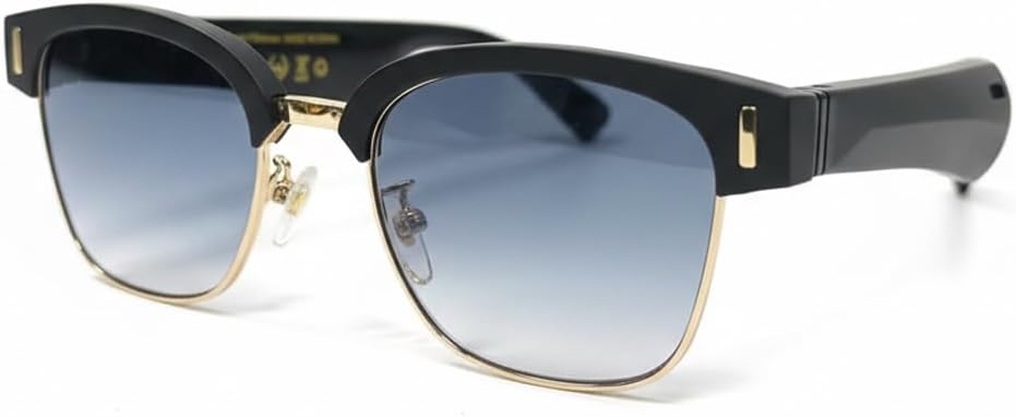 Bluetooth Sunglasses for Men Built-in Mic & Speakers, Smart Glasses Open Ear with Outdoor UV Protection and Voice Control for Men Women