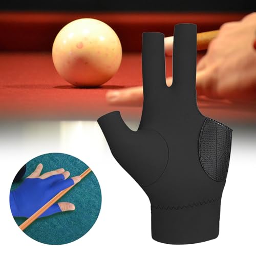 RNXRZANK 4X Billiard Glove with Three Fingers for Men, Snooker Mitts for Pool Playing