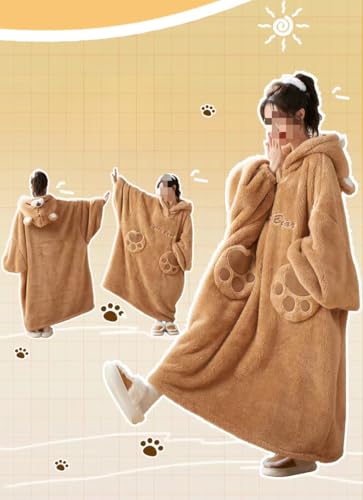 Winter Thermal Thickened Bathrobe with Cozy Lining, Matching Couples Loungewear, Soft Outerwear for Home and Travel4