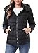 TDYPCI Women's Waterproof Puffer Jacket Quilted Warm Winter Coat Ultra Light Weight Short Down Jacket