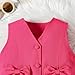 Girls Summer Clothing Set Button Up Sleeveless Blazer Vest with Pleated Mini Skirt 2 Piece Outfits for 2-8 Years
