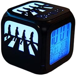 Réveil électronique 3D stéréo LED Veilleuse créative Beatles Abbey Road Réveil avec chargement USB pour cadeau d… - Les Beatles, Paul McCartney, John Lennon, RIngo Starr, George Harrison