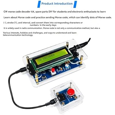 CW Trainer Morse Code Training Morse Code Decoder Components DIY Electronic Component Kit A US Plug