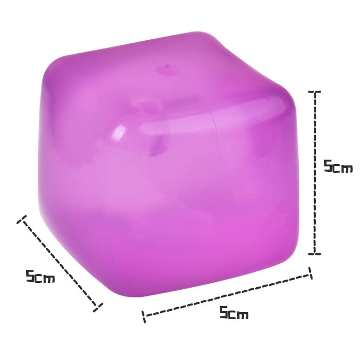 Replacement NeeDoh 4Pcs Ice Cube Squishy Toys -Stress Relief Cube Sensory Toy for Kids & Adults - Image 3