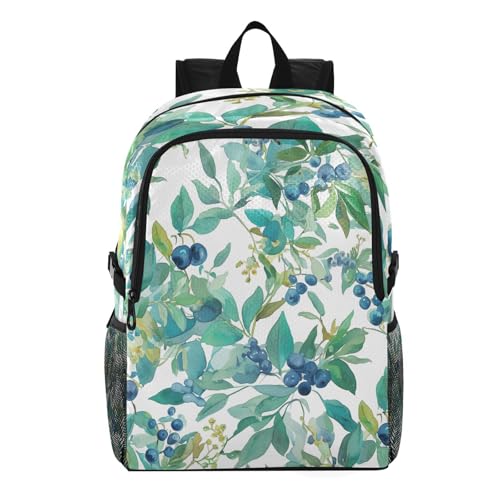 Sac à dos pliable feuilles vertes imperméable pour éviter les bagages trop lourds en voyage
