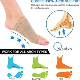 VEPROIX Arch Support Sleeves | soft Cushion and Neoprene elastic reusable Gel Pad for both Women & Men | Feet Orthopedic Pad Orthotic Tool 3