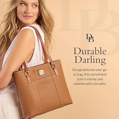 Dooney & Bourke Women's Lexington Tote in Pebble Grain Leather, Handbag with Long Leather Shoulder Straps