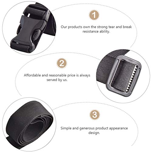 4 peças de correia ajustável para bagagem com fivela de encaixe e cinto de viagem acessórios para co