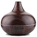 YunNasi Humidificadores 400ml Difusores de Aceites Esenciales Niebla Fría Difusor Aromaterapia Sin Agua Auto Apagado con 7Colores Luz LED para Meditación Yoga SPA Dormir, Madera Oscura