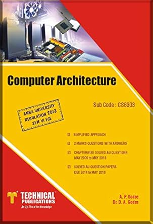 Computer Architecture : A. P. Godse, D. A. Godse: Amazon.in: Books