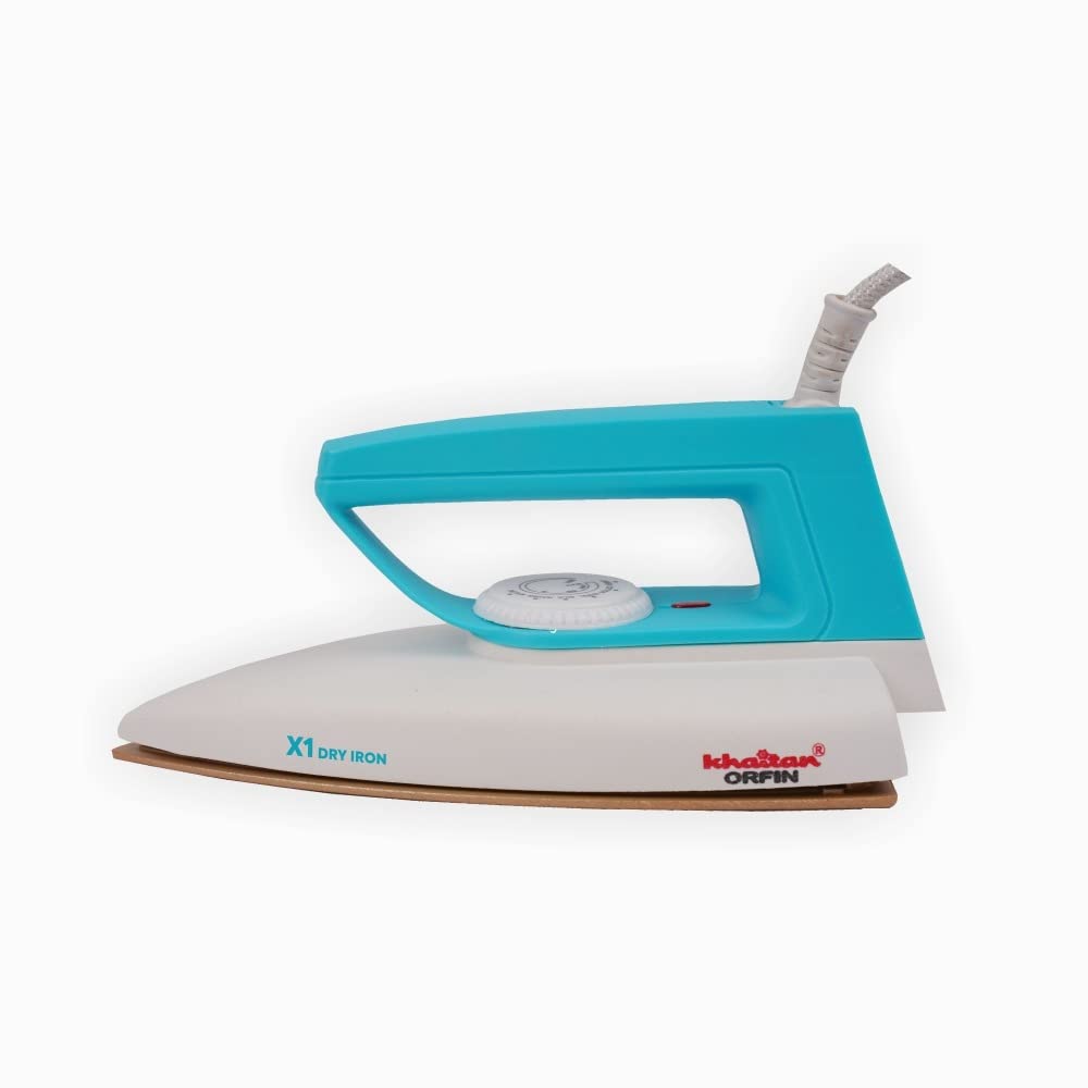 Khaitan ORFin X1 1000 Watt Dry Iron With Adjustable Temprature Control & Thermal Fuse Technology