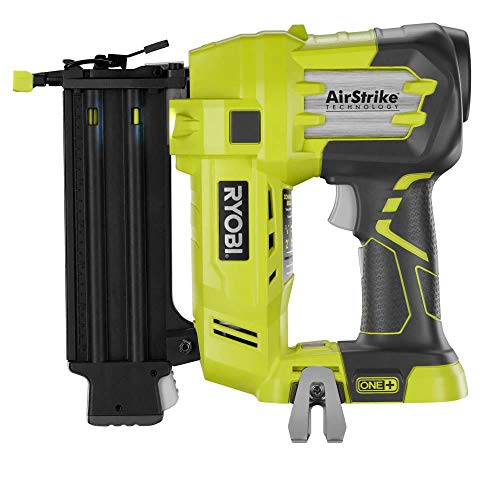 Ryobi 18 Volt Air Strike 5/8-2In Brad Nailer P320 + (2) Batteries P102 + Charger P118 (Renewed) #TOP1