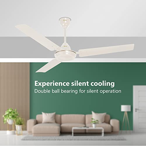 Image of Rico 1200mm 48 inch Premium High Speed Ceiling Fan | Japanese Technology with Life time Rust-Free and Dust-Free Body and Blade (CF807 (Ivory))