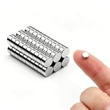 60pcs Small Magnets,Round for Refrigerator, Cylinder, Fridge, Office, Whiteboard, Durable Little Miniature Tiny Mini for Crafts