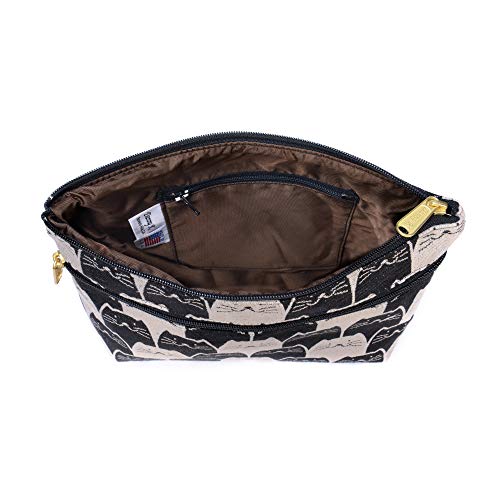 Image of Danny K. Women's Tapestry Zipper Purse Crossbody Handbag, Adjustable Cord, Handmade in USA